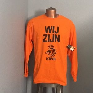 KNVB Netherlands Dutch Soccer Football Long Sleeve